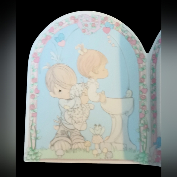 1992 Precious Moments Porcelain Picture Frame - Picture 2 of 5